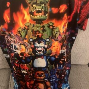 Officially licensed five night of Freddy graphic print T-shirt  size ML
